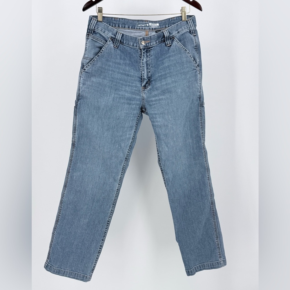 Carhartt Relaxed Fit Utility Work Jeans 32x30 Blue Denim